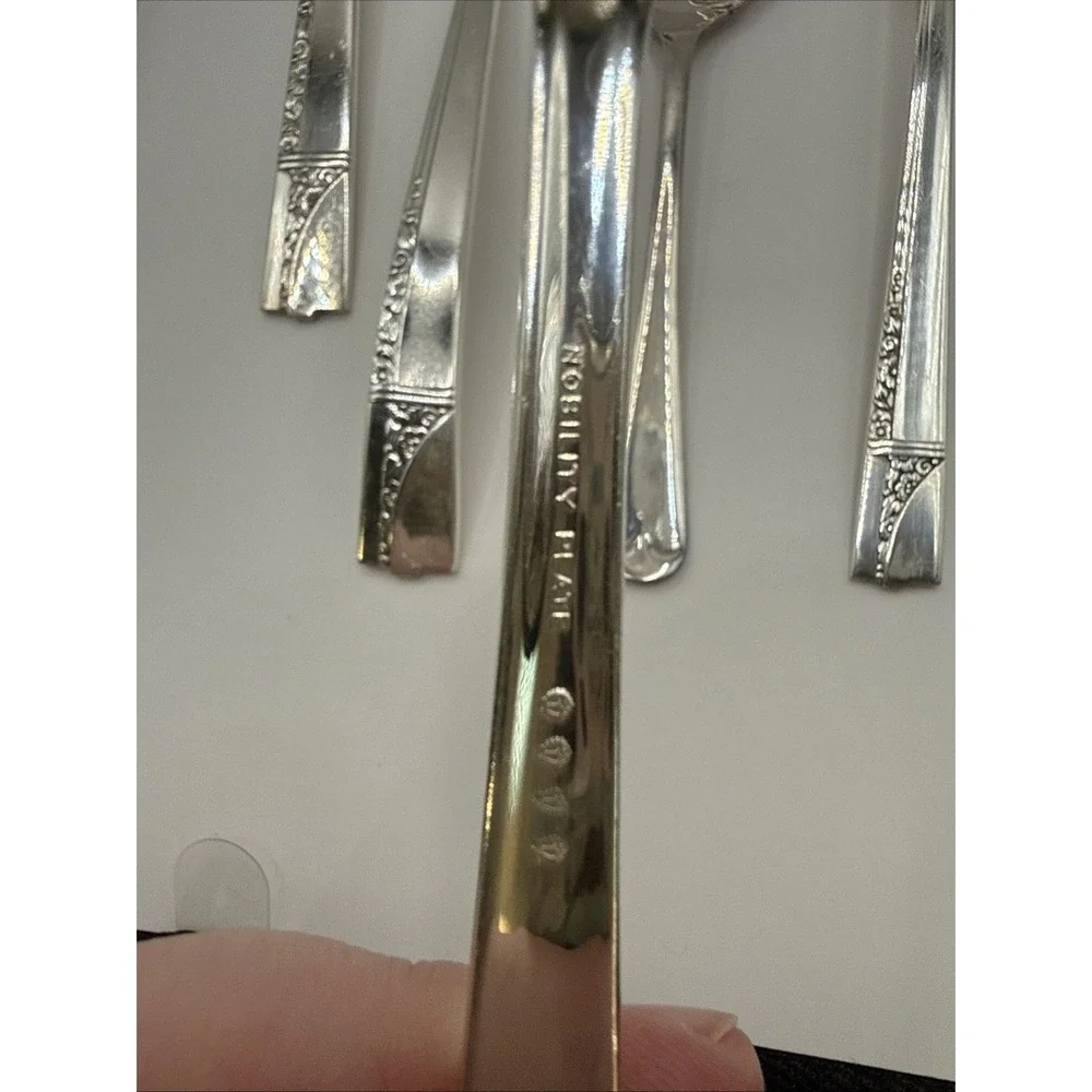 Vintage 1938 Oneida Nobility Caprice Silver Plated Serving Set 10 Pieces